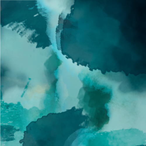 teal watercolor